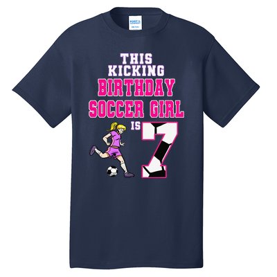 This Birthday Soccer Is 7 Soccer Theme Birthday Party Tall T-Shirt