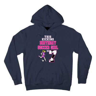 This Birthday Soccer Is 7 Soccer Theme Birthday Party Tall Hoodie