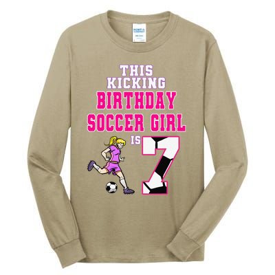 This Birthday Soccer Is 7 Soccer Theme Birthday Party Tall Long Sleeve T-Shirt