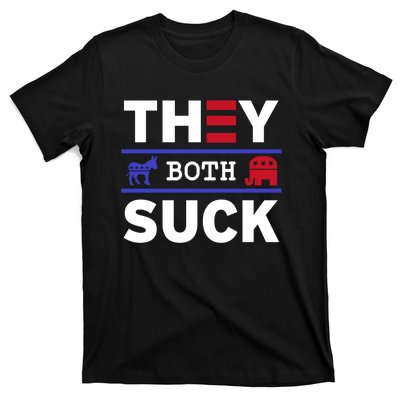 They Both Suck Funny Anti Political Party Libertarian T-Shirt