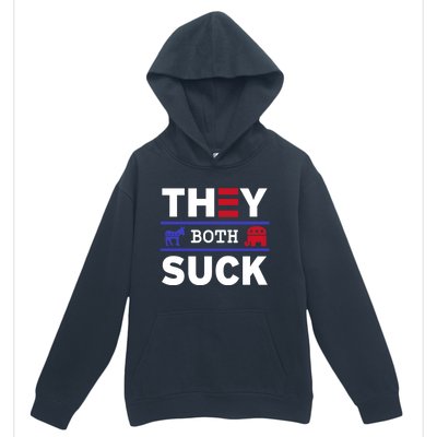 They Both Suck Funny Anti Political Party Libertarian Urban Pullover Hoodie