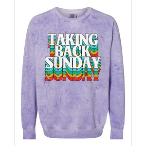 Taking Back Sunday Funny Apparel Colorblast Crewneck Sweatshirt