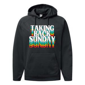 Taking Back Sunday Funny Apparel Performance Fleece Hoodie