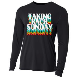 Taking Back Sunday Funny Apparel Cooling Performance Long Sleeve Crew