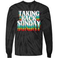 Taking Back Sunday Funny Apparel Tie-Dye Long Sleeve Shirt