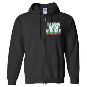 Taking Back Sunday Funny Apparel Full Zip Hoodie