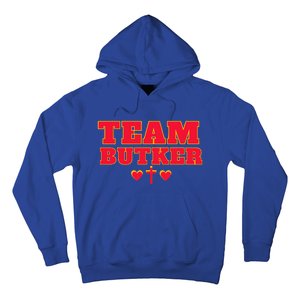 Team Butker Surname Cross Hearts Christian Family Name Hoodie