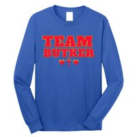 Team Butker Surname Cross Hearts Christian Family Name Long Sleeve Shirt