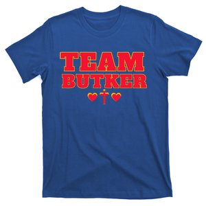 Team Butker Surname Cross Hearts Christian Family Name T-Shirt