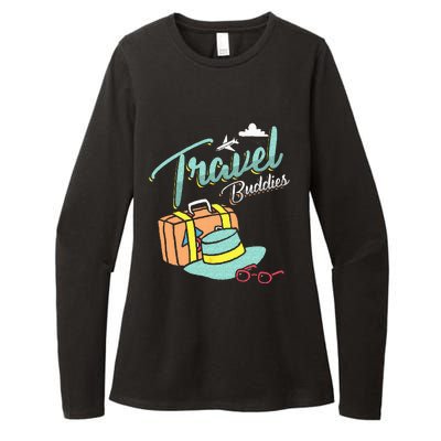 Travel Buddies Summer Getaway Vacation Traveling Traveler Womens CVC Long Sleeve Shirt