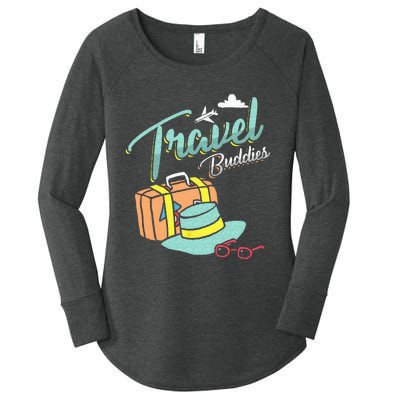 Travel Buddies Summer Getaway Vacation Traveling Traveler Women's Perfect Tri Tunic Long Sleeve Shirt