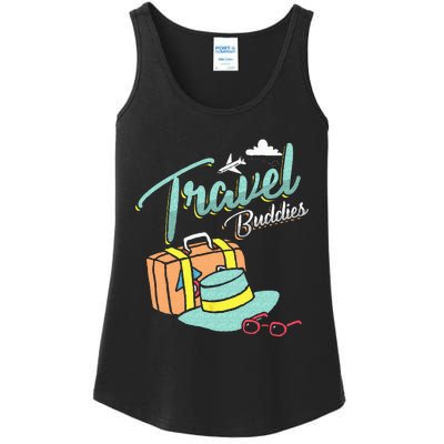 Travel Buddies Summer Getaway Vacation Traveling Traveler Ladies Essential Tank