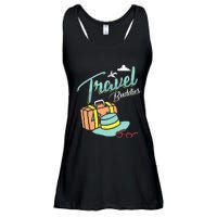 Travel Buddies Summer Getaway Vacation Traveling Traveler Ladies Essential Flowy Tank