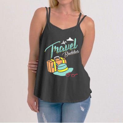 Travel Buddies Summer Getaway Vacation Traveling Traveler Women's Strappy Tank