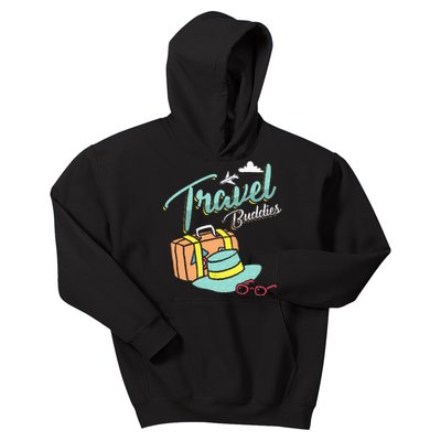 Travel Buddies Summer Getaway Vacation Traveling Traveler Kids Hoodie