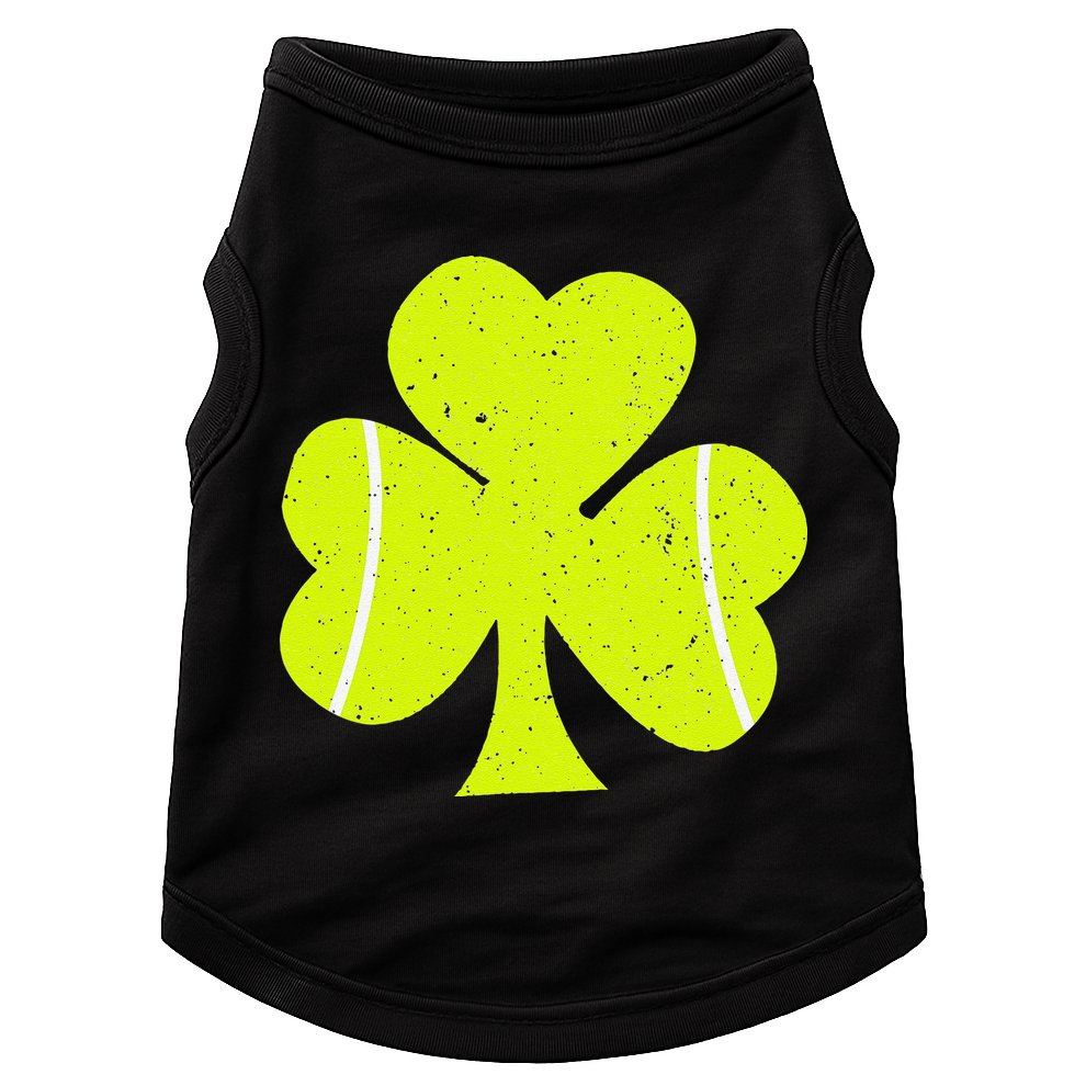 Tennis Ball St Patricks Day Shamrock Doggie Tank
