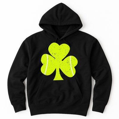 Tennis Ball St Patricks Day Shamrock Hoodie