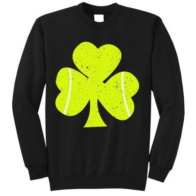 Tennis Ball St Patricks Day Shamrock Sweatshirt