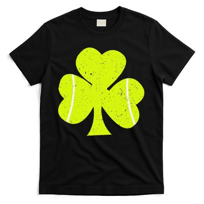 Tennis Ball St Patricks Day Shamrock T-Shirt