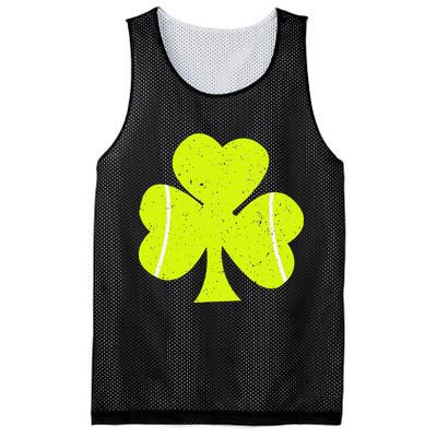 Tennis Ball St Patricks Day Shamrock Mesh Reversible Basketball Jersey Tank
