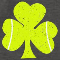 Tennis Ball St Patricks Day Shamrock Vector Backpack
