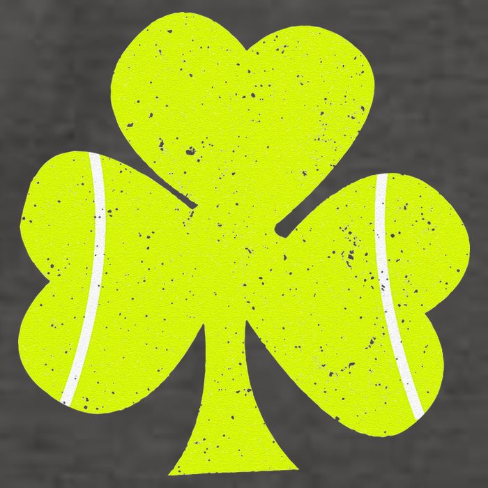 Tennis Ball St Patricks Day Shamrock Vector Backpack