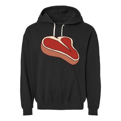 T Bone Steak Last Minute Halloween Costume Funny Gift Garment-Dyed Fleece Hoodie