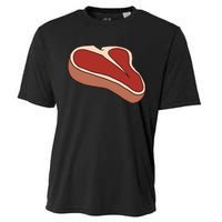 T Bone Steak Last Minute Halloween Costume Funny Gift Cooling Performance Crew T-Shirt