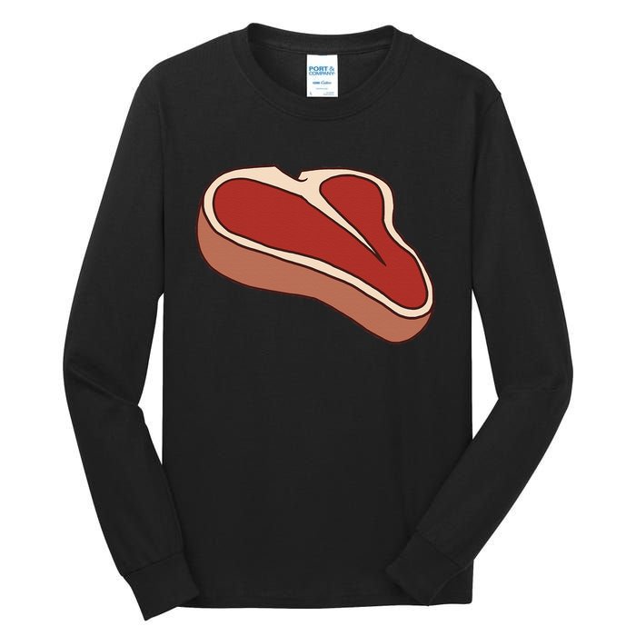 T Bone Steak Last Minute Halloween Costume Funny Gift Tall Long Sleeve T-Shirt