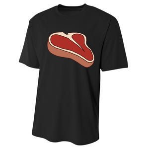 T Bone Steak Last Minute Halloween Costume Funny Gift Performance Sprint T-Shirt