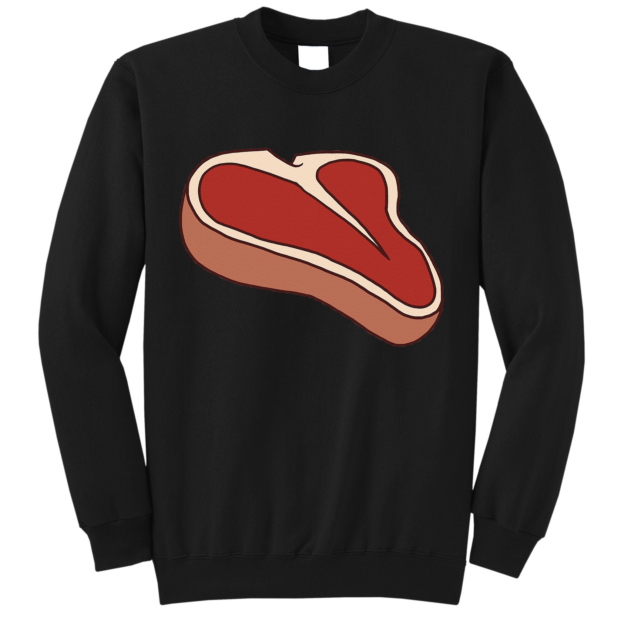 T Bone Steak Last Minute Halloween Costume Funny Gift Tall Sweatshirt
