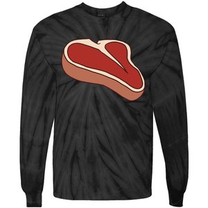 T Bone Steak Last Minute Halloween Costume Funny Gift Tie-Dye Long Sleeve Shirt