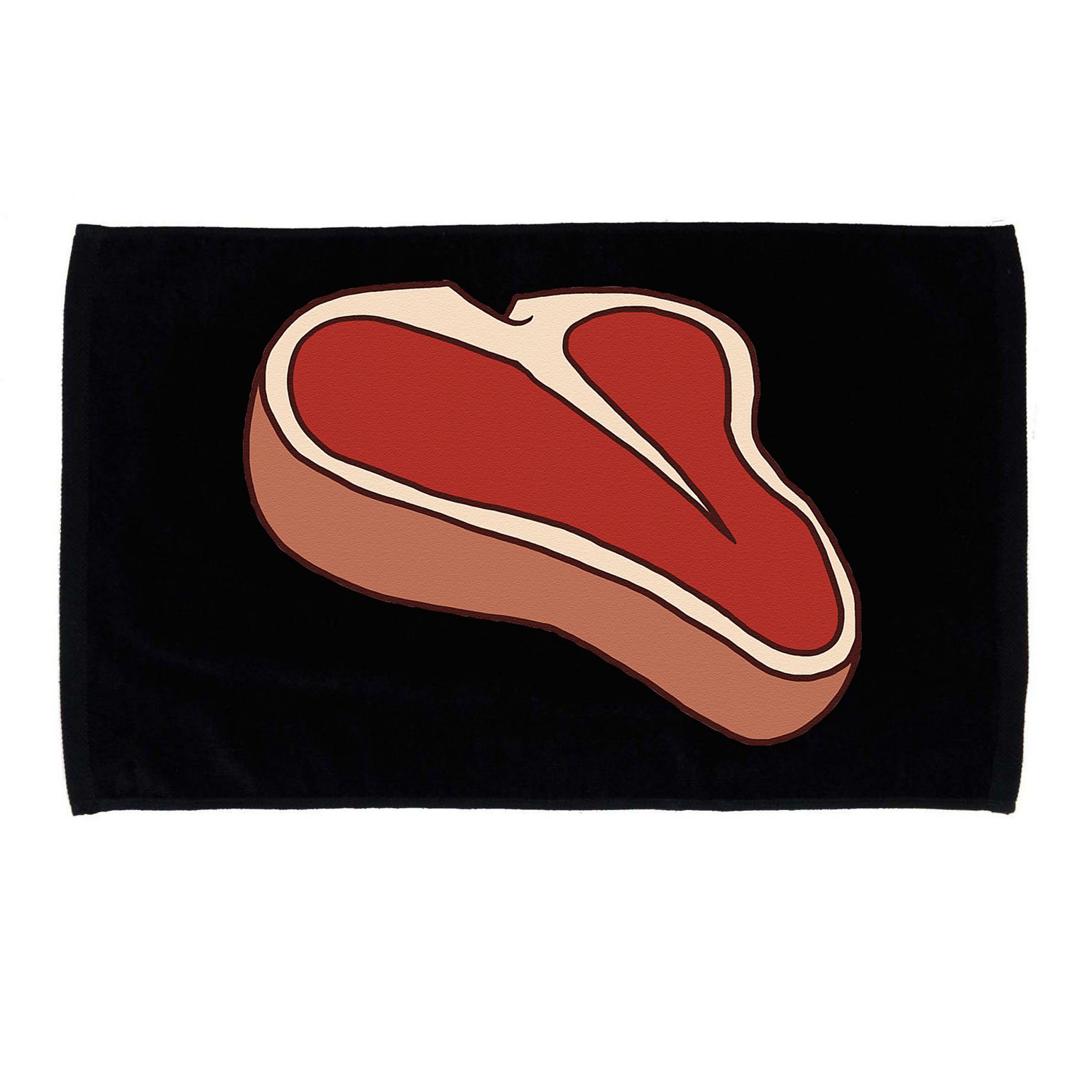 T Bone Steak Last Minute Halloween Costume Funny Gift Microfiber Hand Towel