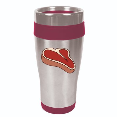 T Bone Steak Last Minute Halloween Costume Funny Gift 16oz Travel Tumbler