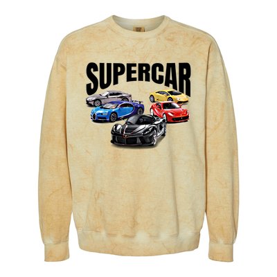 The Best Supercar Racing Fan Funny Gift On The Planet Gift Colorblast Crewneck Sweatshirt