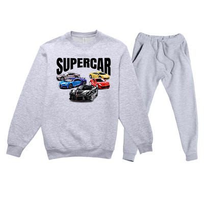 The Best Supercar Racing Fan Funny Gift On The Planet Gift Premium Crewneck Sweatsuit Set