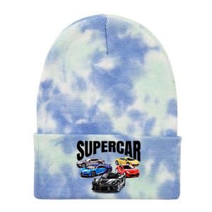 The Best Supercar Racing Fan Funny Gift On The Planet Gift Tie Dye 12in Knit Beanie