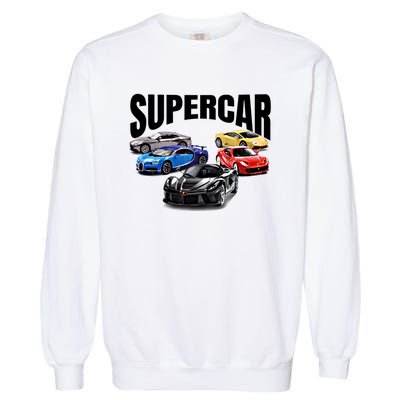 The Best Supercar Racing Fan Funny Gift On The Planet Gift Garment-Dyed Sweatshirt