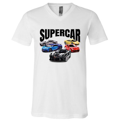 The Best Supercar Racing Fan Funny Gift On The Planet Gift V-Neck T-Shirt