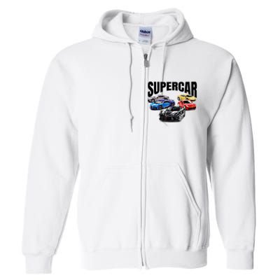 The Best Supercar Racing Fan Funny Gift On The Planet Gift Full Zip Hoodie