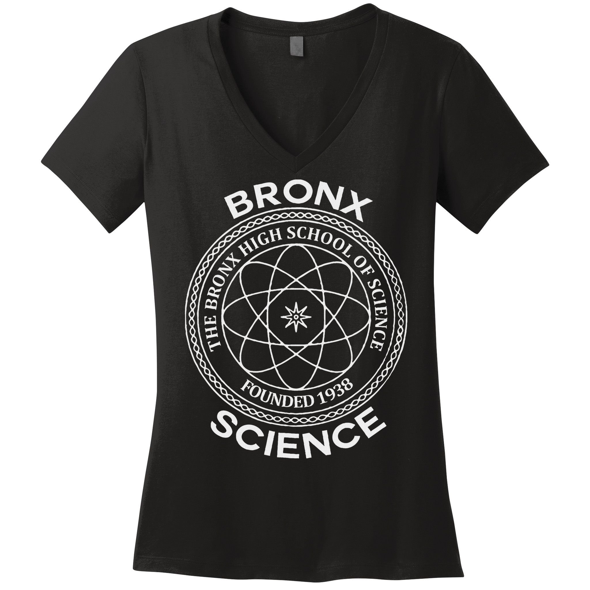 The Bronx Science High School Of Founded 1938 Women's V-Neck T-Shirt