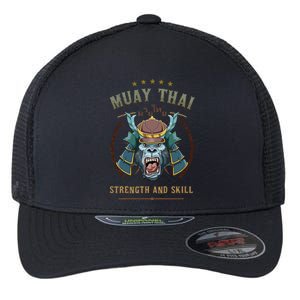 Thai Boxing Strength And Skill Muay Thai And Samurai Flexfit Unipanel Trucker Cap