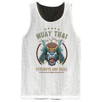 Thai Boxing Strength And Skill Muay Thai And Samurai Mesh Reversible Basketball Jersey Tank