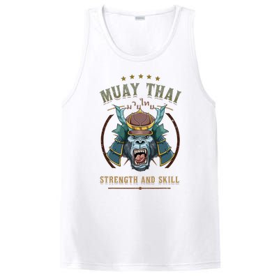 Thai Boxing Strength And Skill Muay Thai And Samurai PosiCharge Competitor Tank