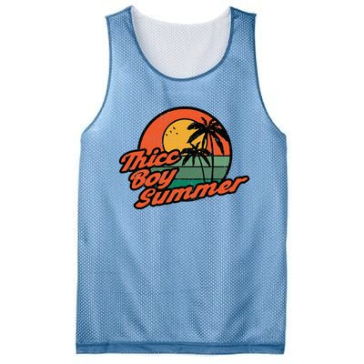 Thicc Boy SummerFunny Retro Vintage Design Mesh Reversible Basketball Jersey Tank