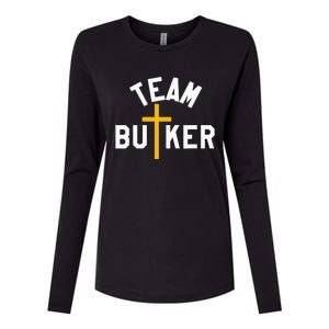 Team Butker Surname Christianity Cross Family Name Womens Cotton Relaxed Long Sleeve T-Shirt