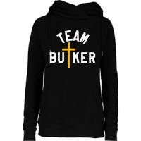 Team Butker Surname Christianity Cross Family Name Womens Funnel Neck Pullover Hood