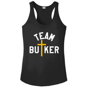 Team Butker Surname Christianity Cross Family Name Ladies PosiCharge Competitor Racerback Tank