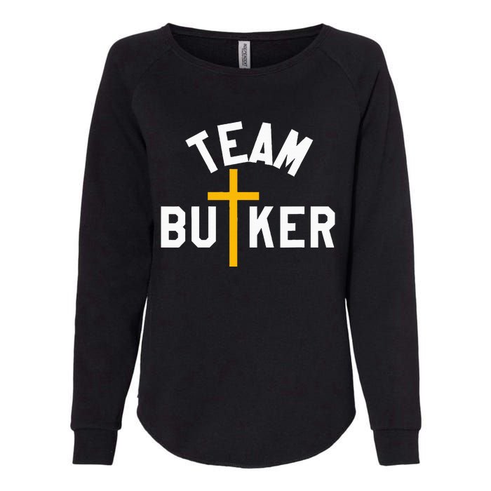 Team Butker Surname Christianity Cross Family Name Womens California Wash Sweatshirt