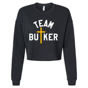 Team Butker Surname Christianity Cross Family Name Cropped Pullover Crew